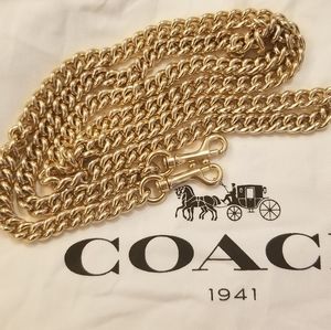 Coach Dinky Chain Strap in Light Gold